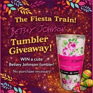Betsey Johnson Tumbler Giveaway & Free Shipping